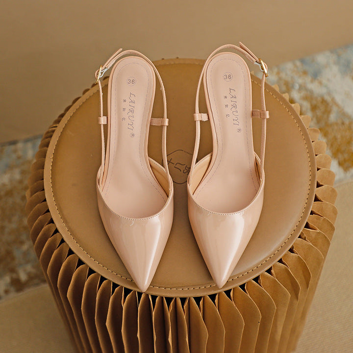 ZURI - Elegant Pointed Toe Adjustable Strap Stiletto