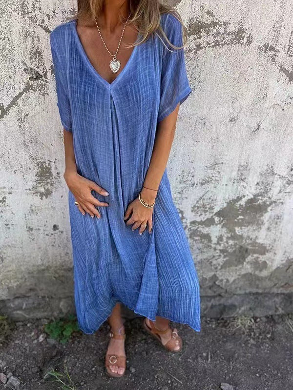 Amy | Vestido com Decote em V e Cobertura para Barriga