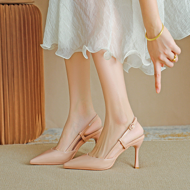 ZURI - Elegant Pointed Toe Adjustable Strap Stiletto