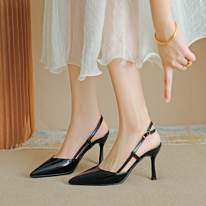 ZURI - Elegant Pointed Toe Adjustable Strap Stiletto