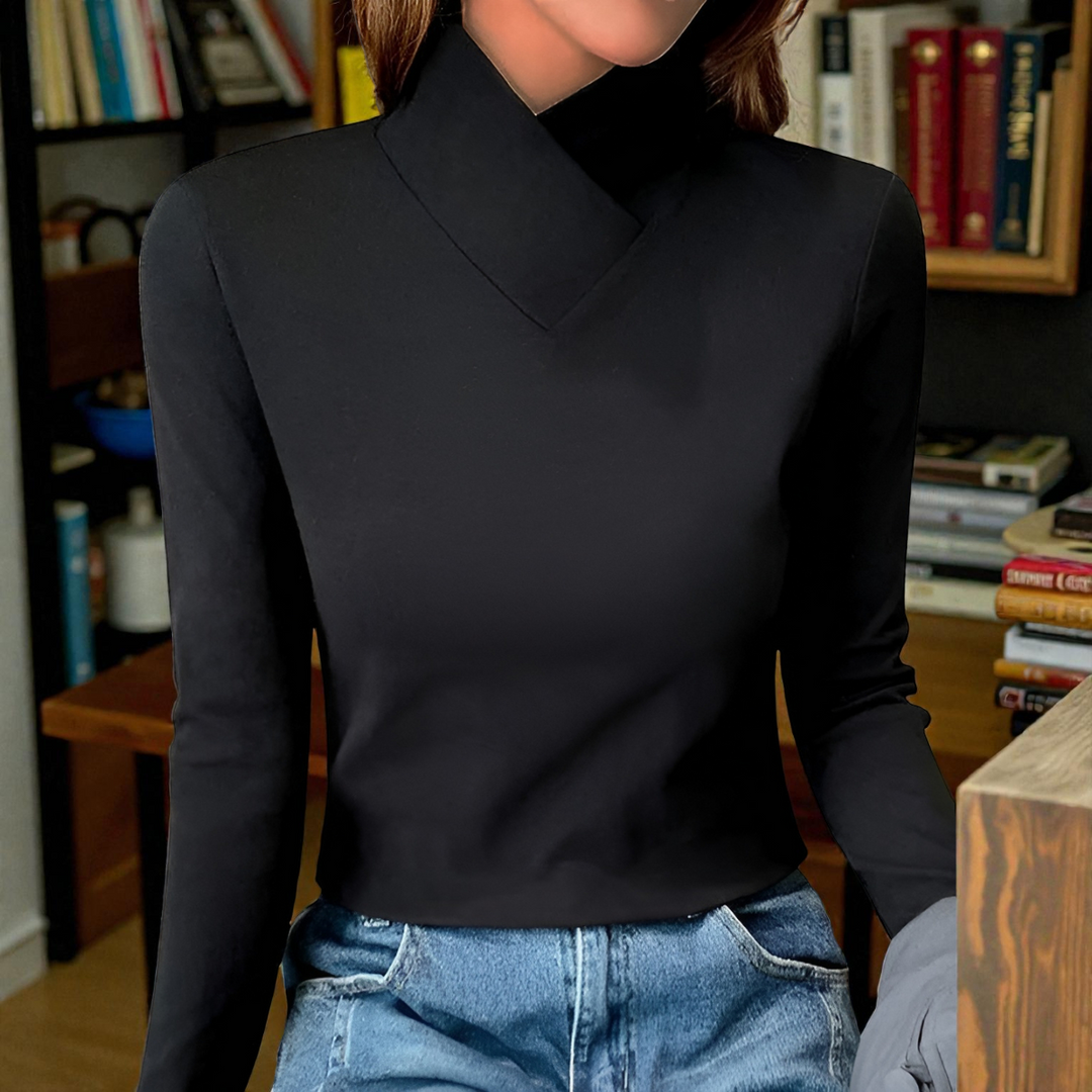 Margaret Comfort Turtleneck Top — Soft, Warm & Easy Fit