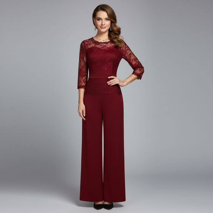 Diana Elegant Jumpsuit | Lace Evening Jumpsuit