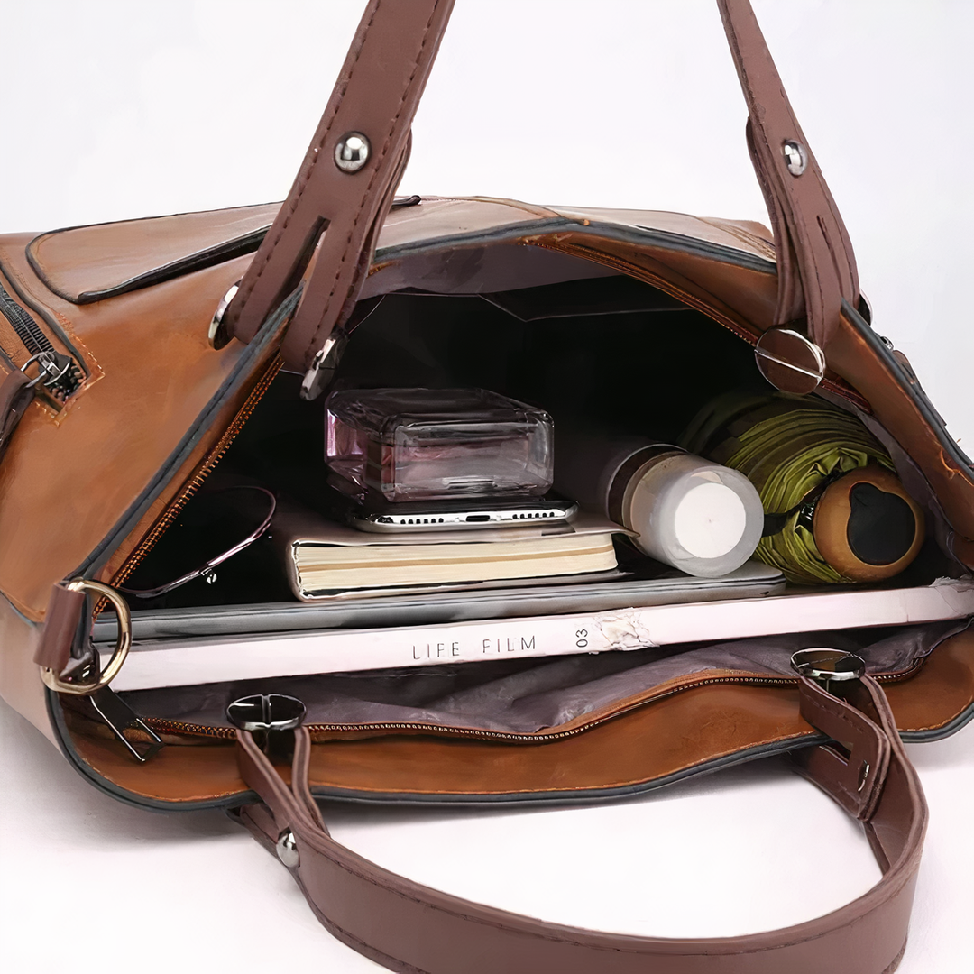 Winslet - Bolso bandolera retro icónico de PU