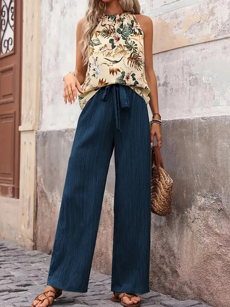 Antonette| Elegante conjunto de dos piezas sin mangas