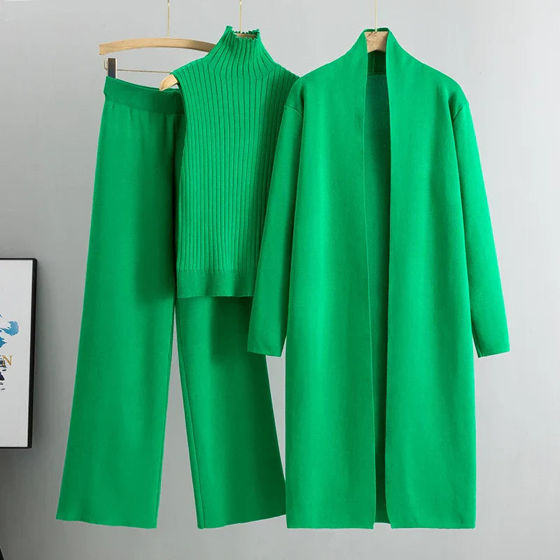 Conjunto cómodo de tres piezas Jillie | Estilo sin esfuerzo