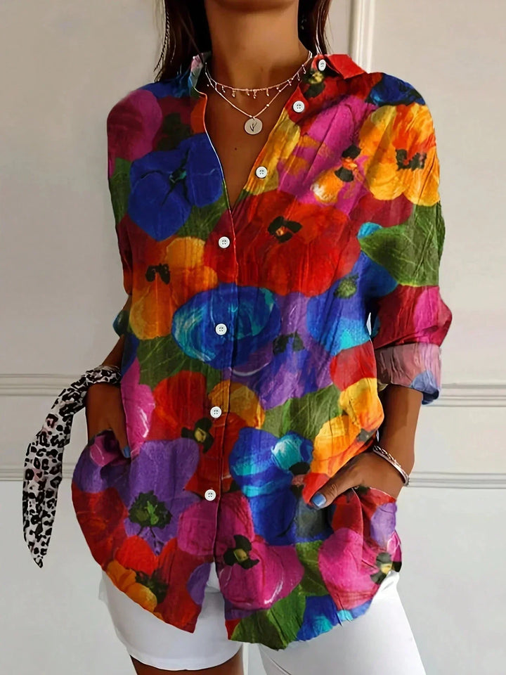 Sadie | Blusa con estampado colorido