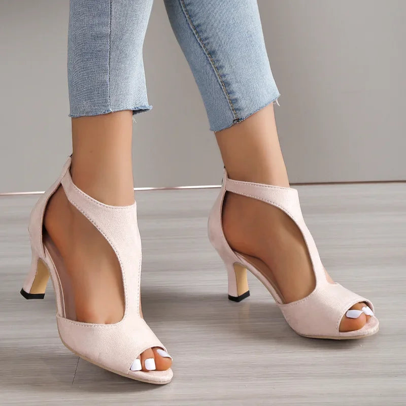 ALANA – Tacones elegantes con lados abiertos