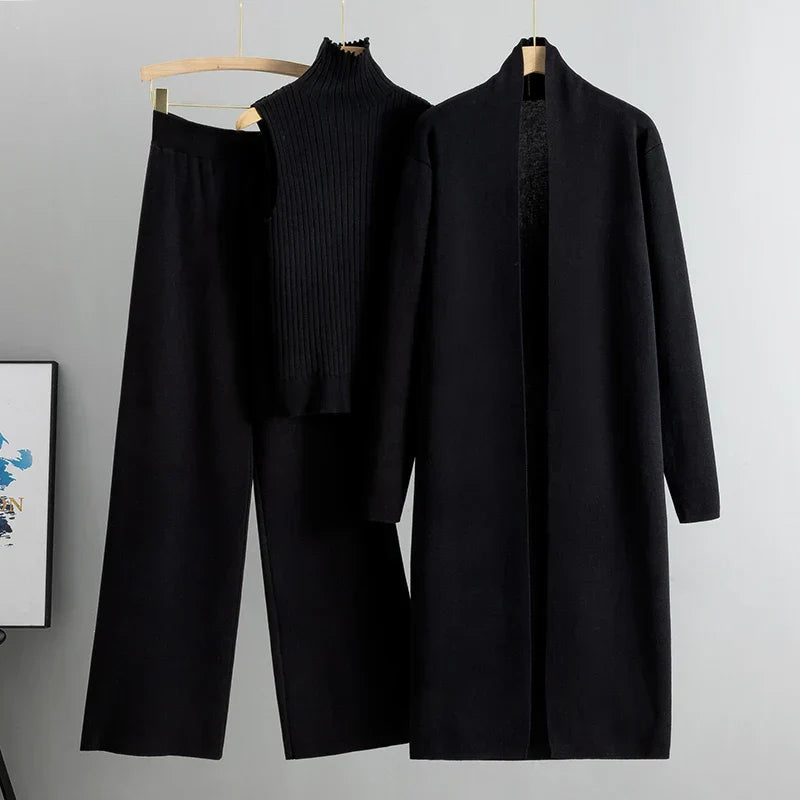 Conjunto cómodo de tres piezas Jillie | Estilo sin esfuerzo