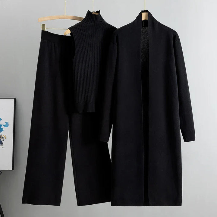 Conjunto cómodo de tres piezas Jillie | Estilo sin esfuerzo