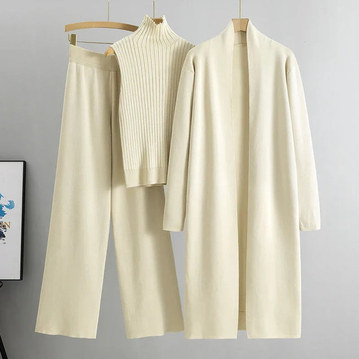 Conjunto cómodo de tres piezas Jillie | Estilo sin esfuerzo