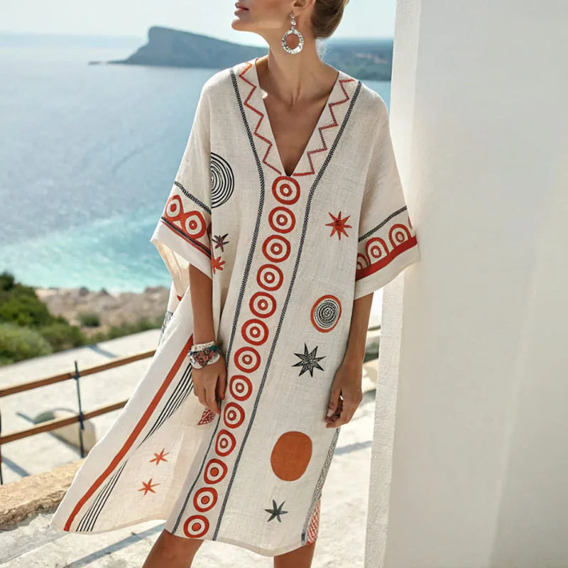 Vestido de Playa Elegante de Seda para Looks Veraniegos Inolvidables