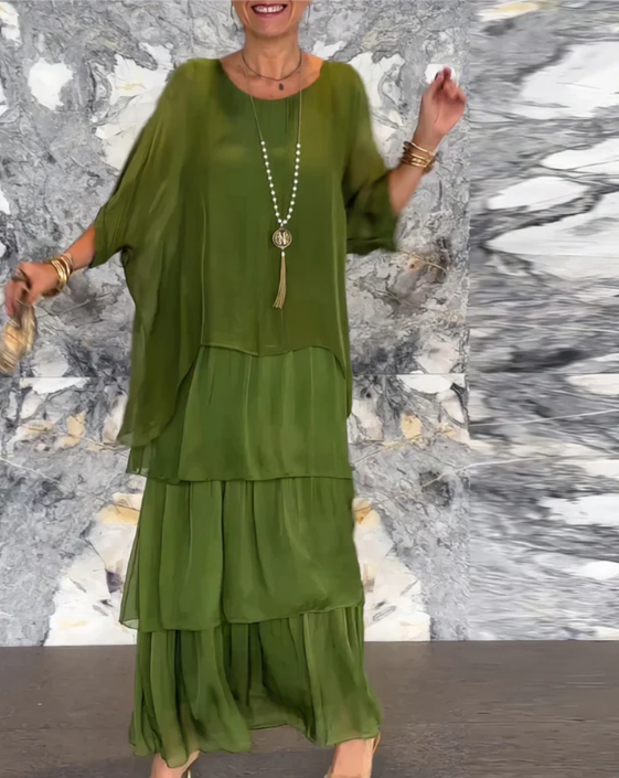 Vestido Longo Elegante e Fluido