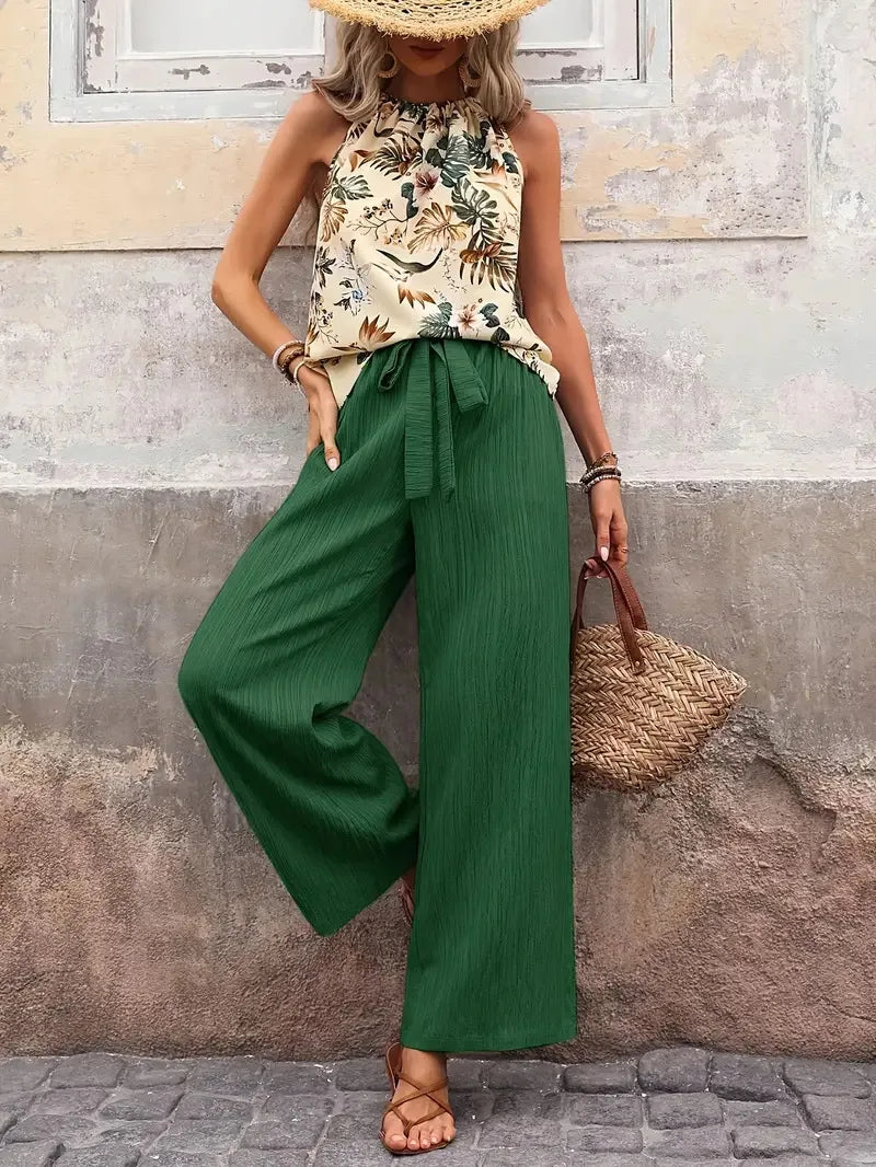 Antonette| Elegante conjunto de dos piezas sin mangas