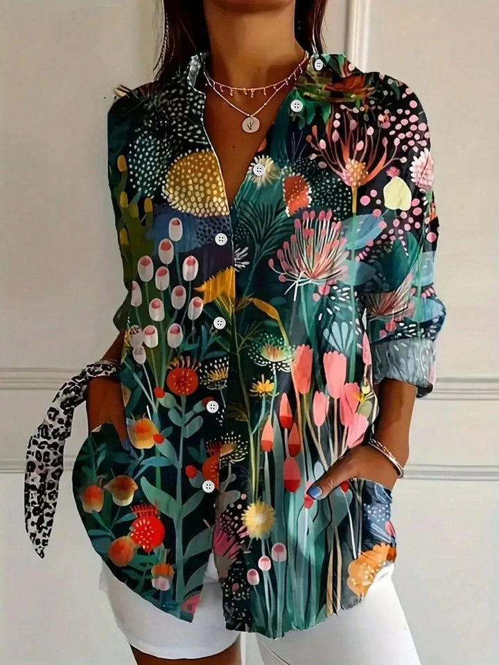 Sadie | Blusa con estampado colorido