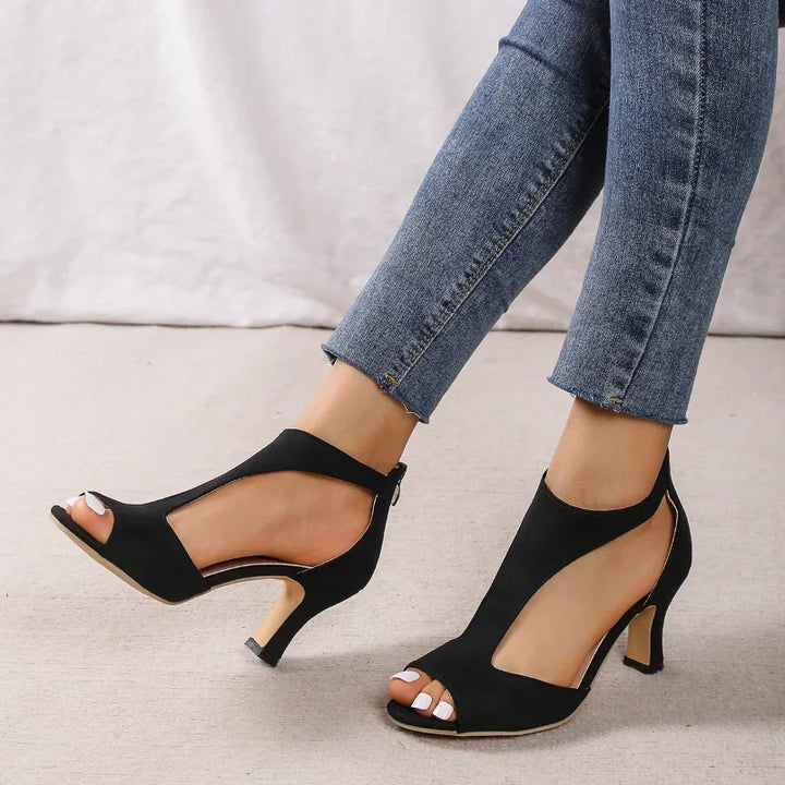 ALANA – Tacones elegantes con lados abiertos