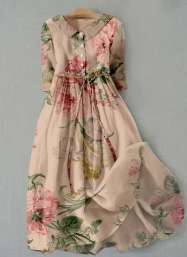 Sandra – Vestido Floral Elegante