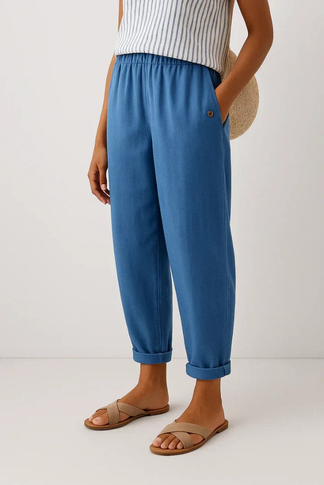 Romina | Timeless Cotton Trousers