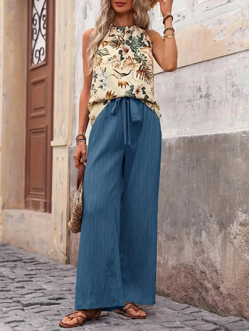 Antonette| Elegante conjunto de dos piezas sin mangas