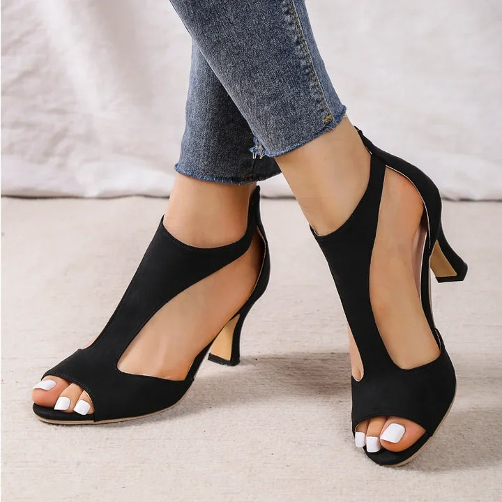 ALANA – Tacones elegantes con lados abiertos