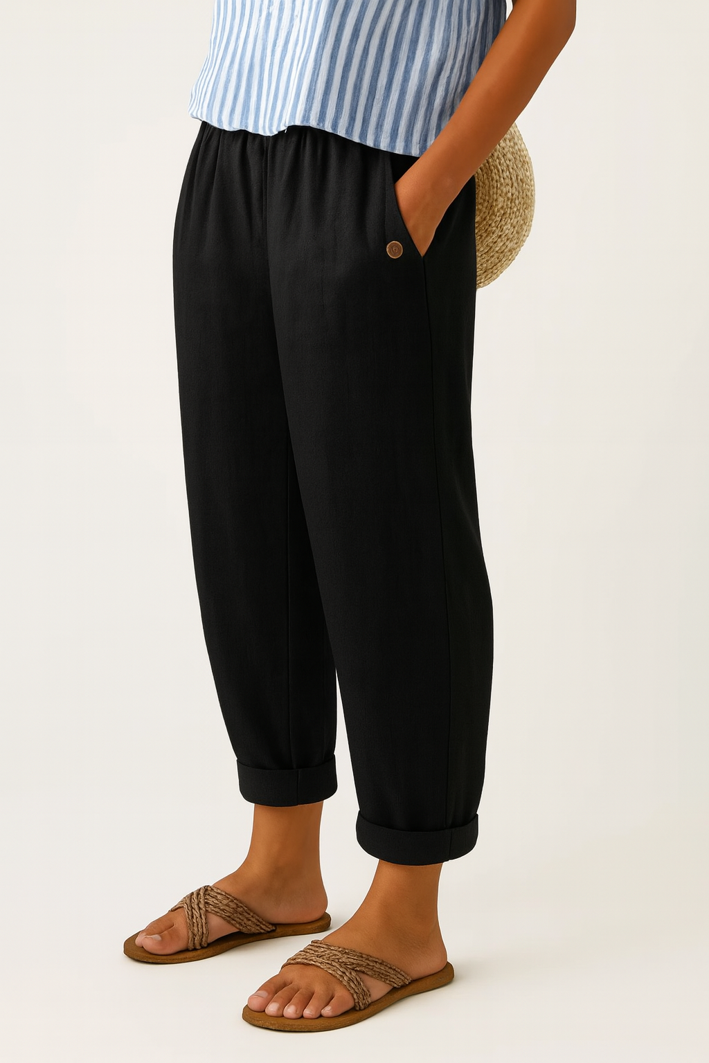 Romina | Timeless Cotton Trousers