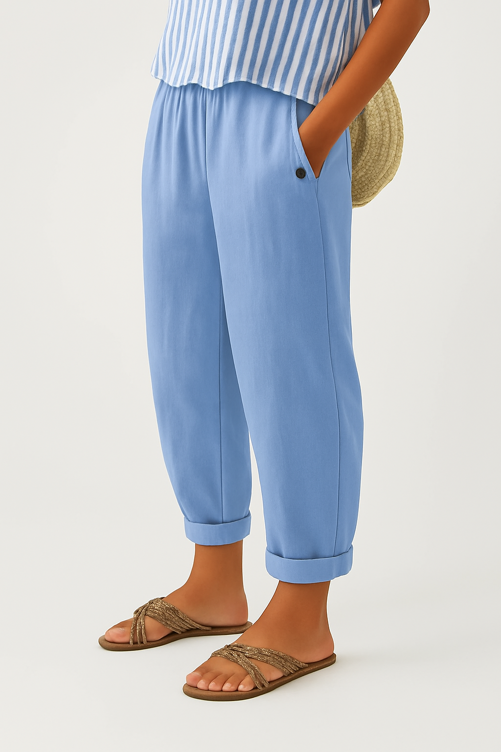 Romina | Timeless Cotton Trousers