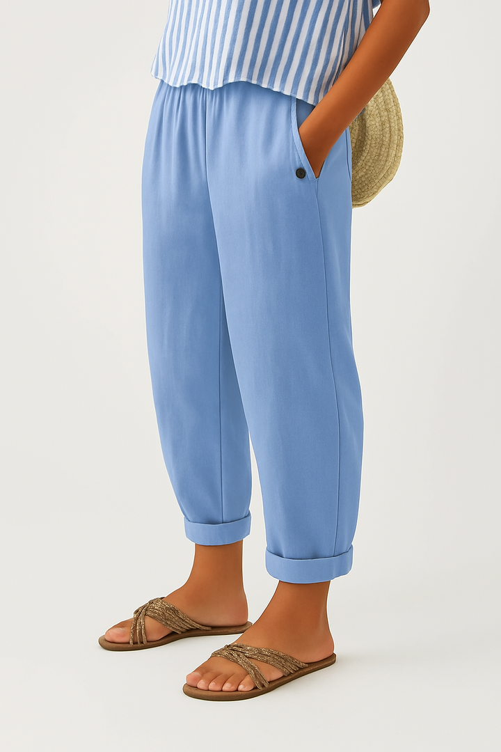 Romina | Timeless Cotton Trousers