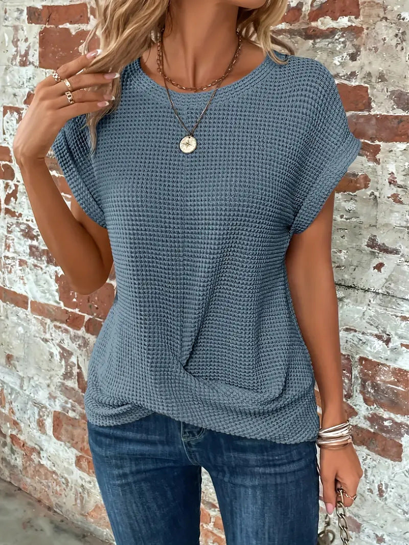 Sophie - Camiseta de Cuello Redondo con Escote Corazón