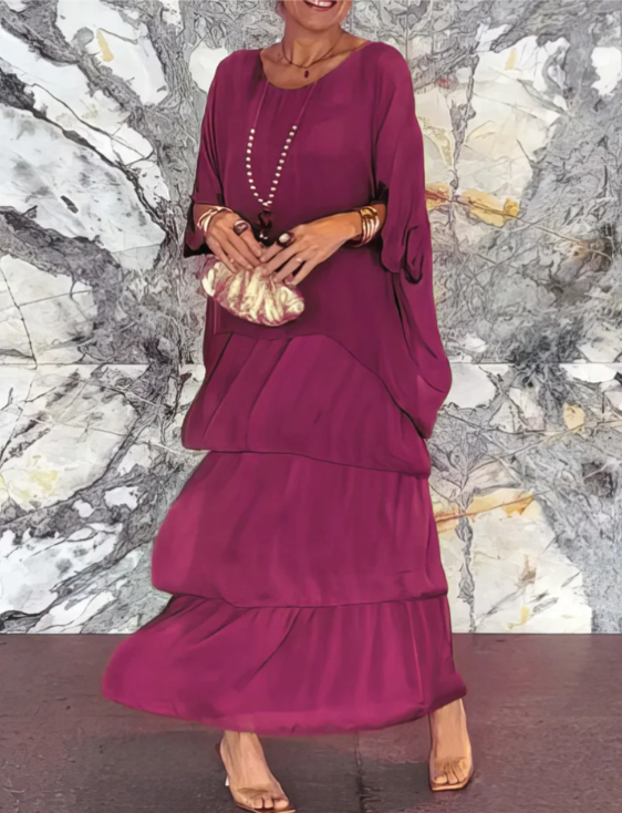 Vestido Longo Elegante e Fluido