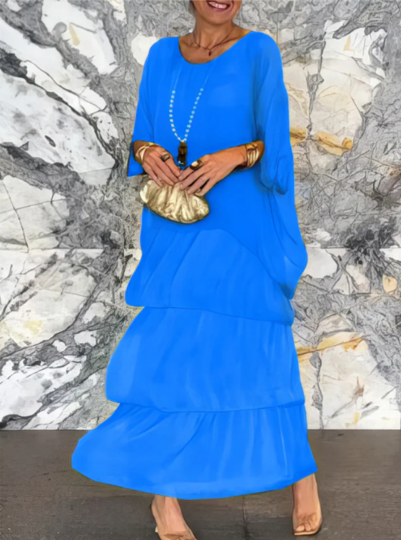 Vestido Longo Elegante e Fluido