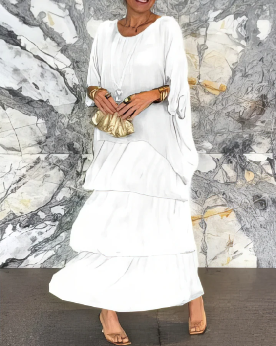 Vestido Longo Elegante e Fluido