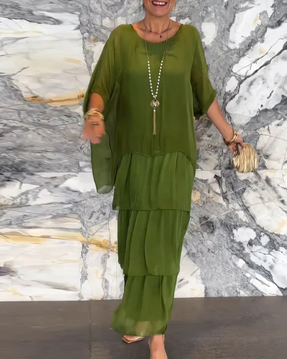 Vestido Longo Elegante e Fluido