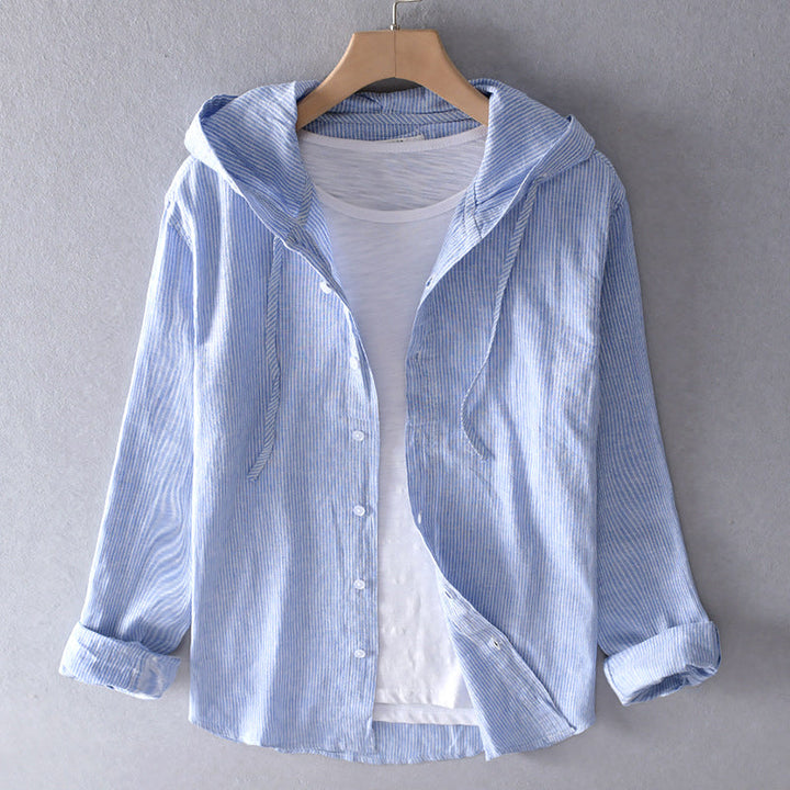 Tori Hooded Cotton Blouse – Soft, Breathable & Effortlessly Stylish