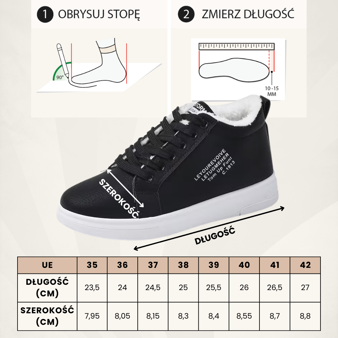 PLUSHPRINT - WARM WOMEN'S SNEAKERS