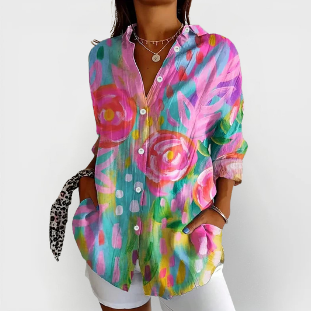 Sadie | Blusa con estampado colorido