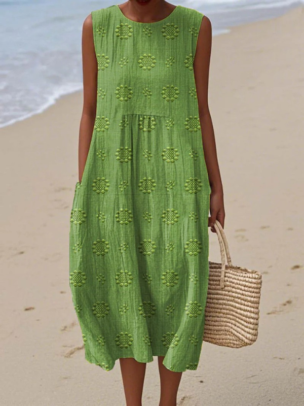 Vestido midi con estampado Sara