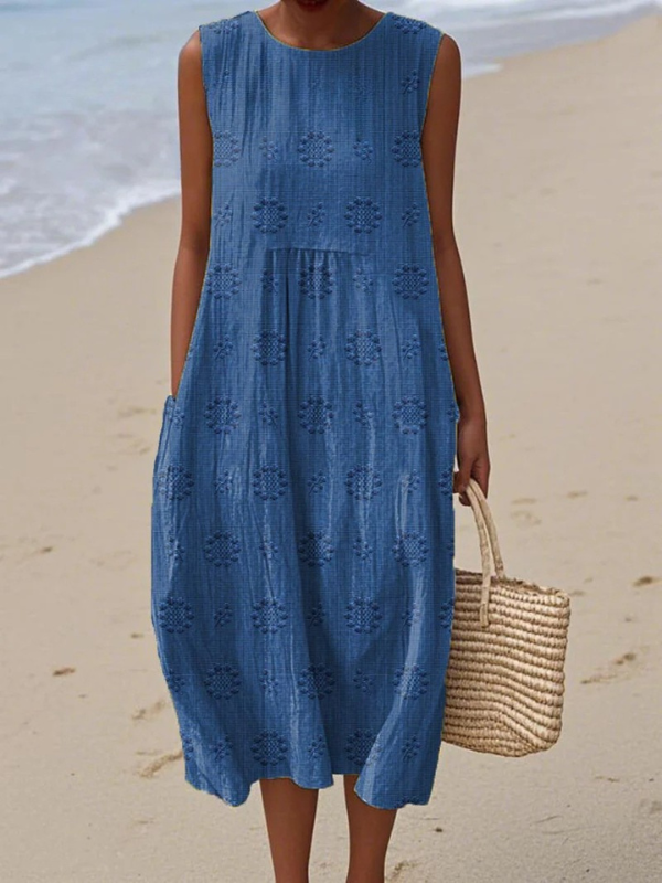 Vestido midi con estampado Sara