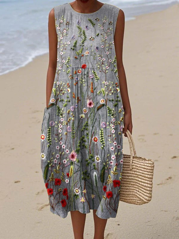 Vestido Midi Cara Wildflower