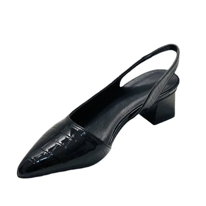 Magda® | Zapatos Ortopédicos de Mujer con Tacón Cuadrado y Estampado de Cocodrilo