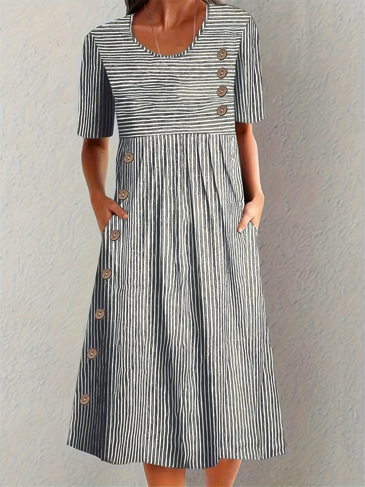 Sofia | Vestido de Verão Listrado