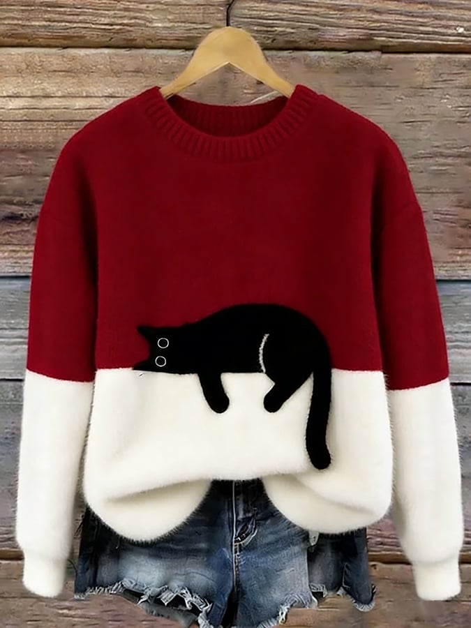 Luna | Suéter con Estampado de Gato