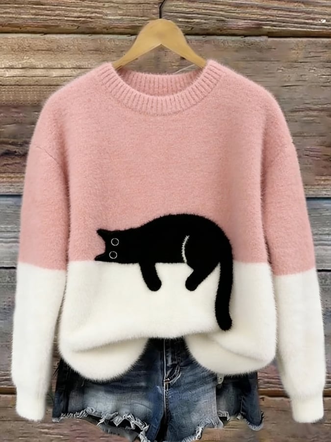 Luna | Suéter con Estampado de Gato