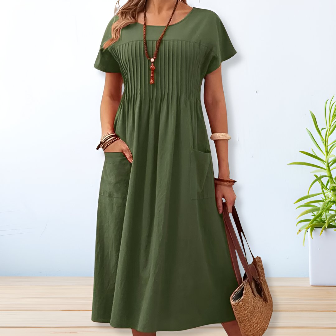 Jacqueline | Tummy Coverage Fit Day Dress