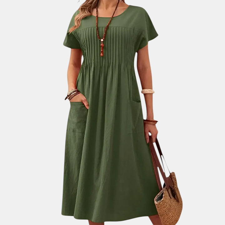 Jacqueline | Tummy Coverage Fit Day Dress