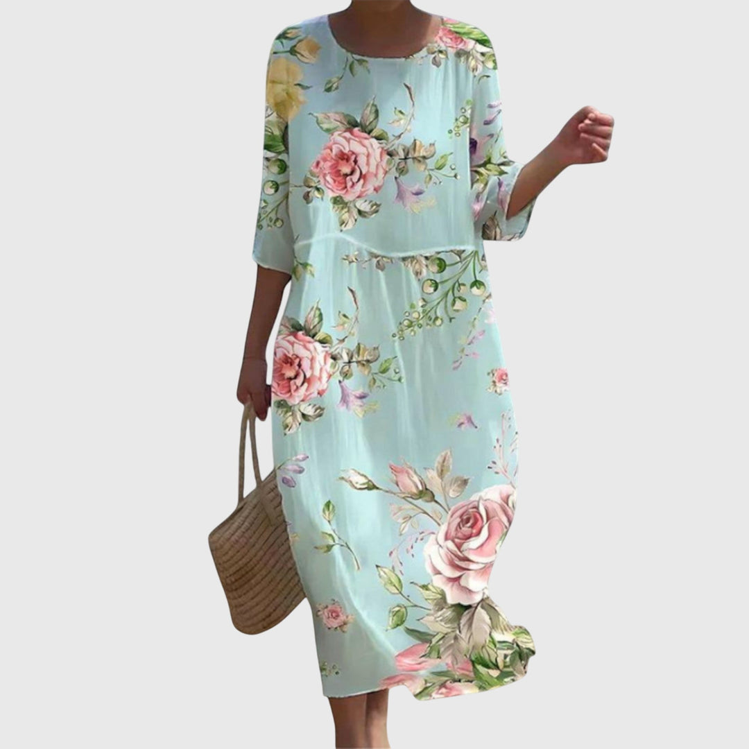 Hayley | Vestido Longo Floral Estiloso
