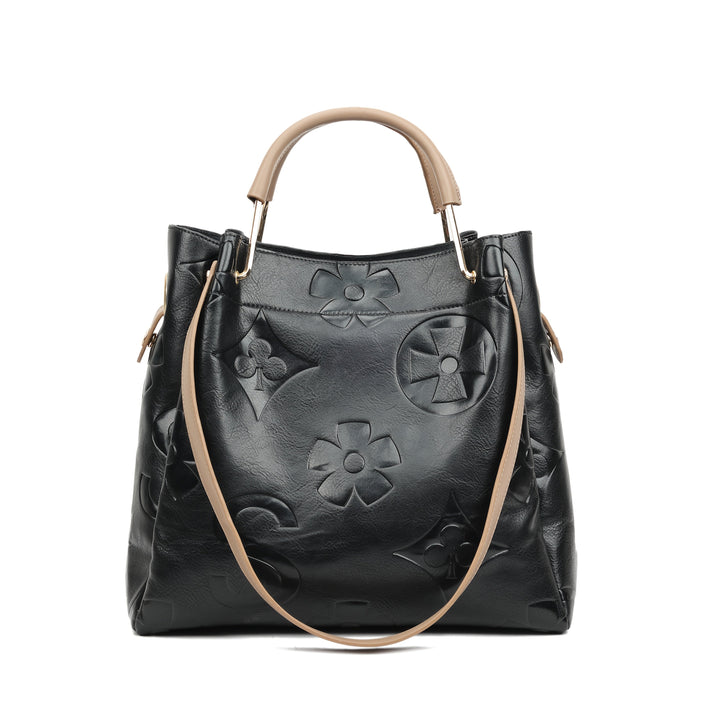 Luna | Set de bolso con relieve floral