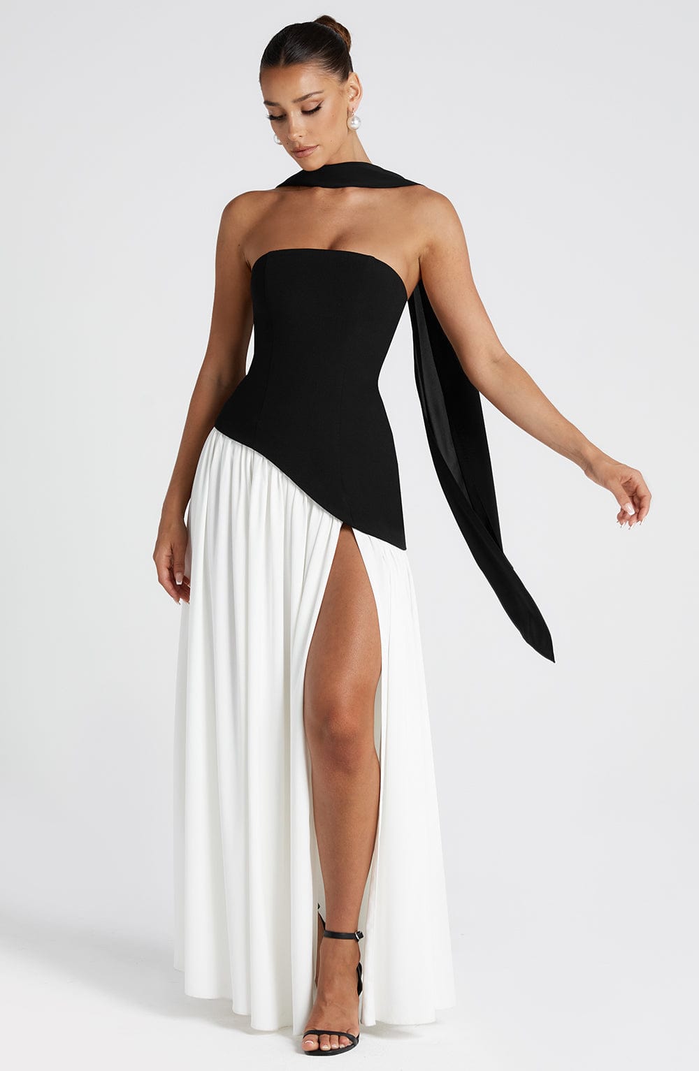 Vestido Maxi Chic de Lujo con Abertura