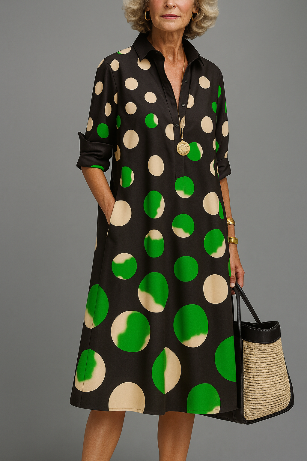 Naomi™ | Vestido midi elegante