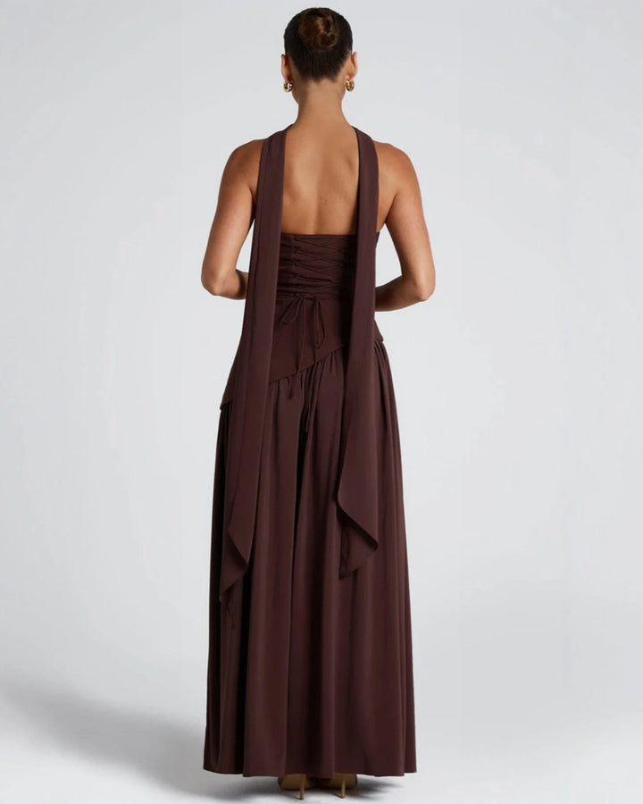 Vestido Maxi Chic de Lujo con Abertura