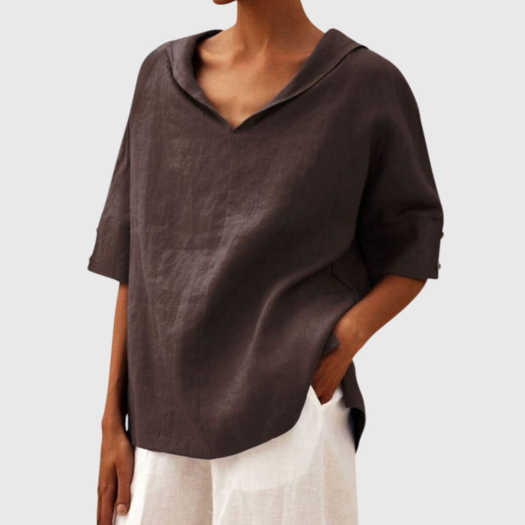 Joanna | Blusa casual de corte holgado