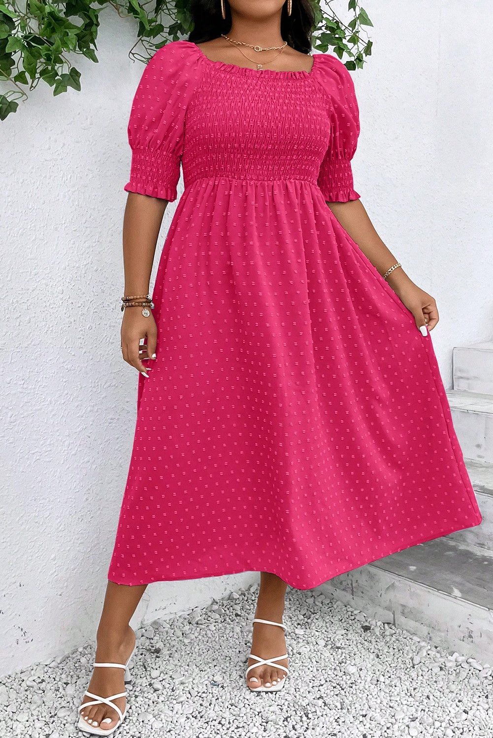 Wisteria | Swiss Dot Dress